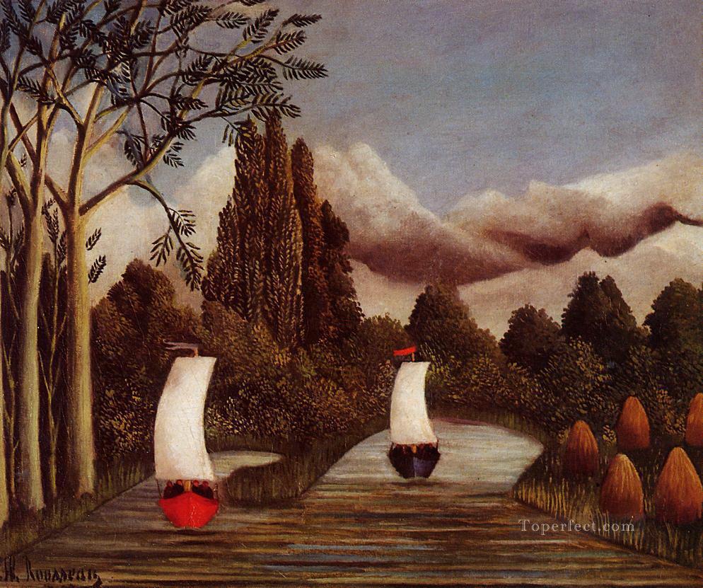 the banks of the oise 1905 Henri Rousseau Post Impressionism Naive Primitivism Oil Paintings